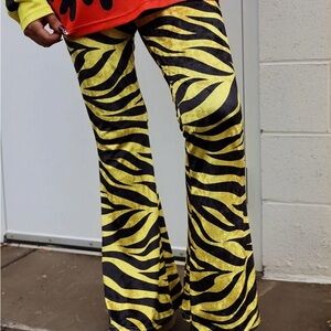 NWOT Burnt Toast Disco Danger Velvet Flare Pants M/L